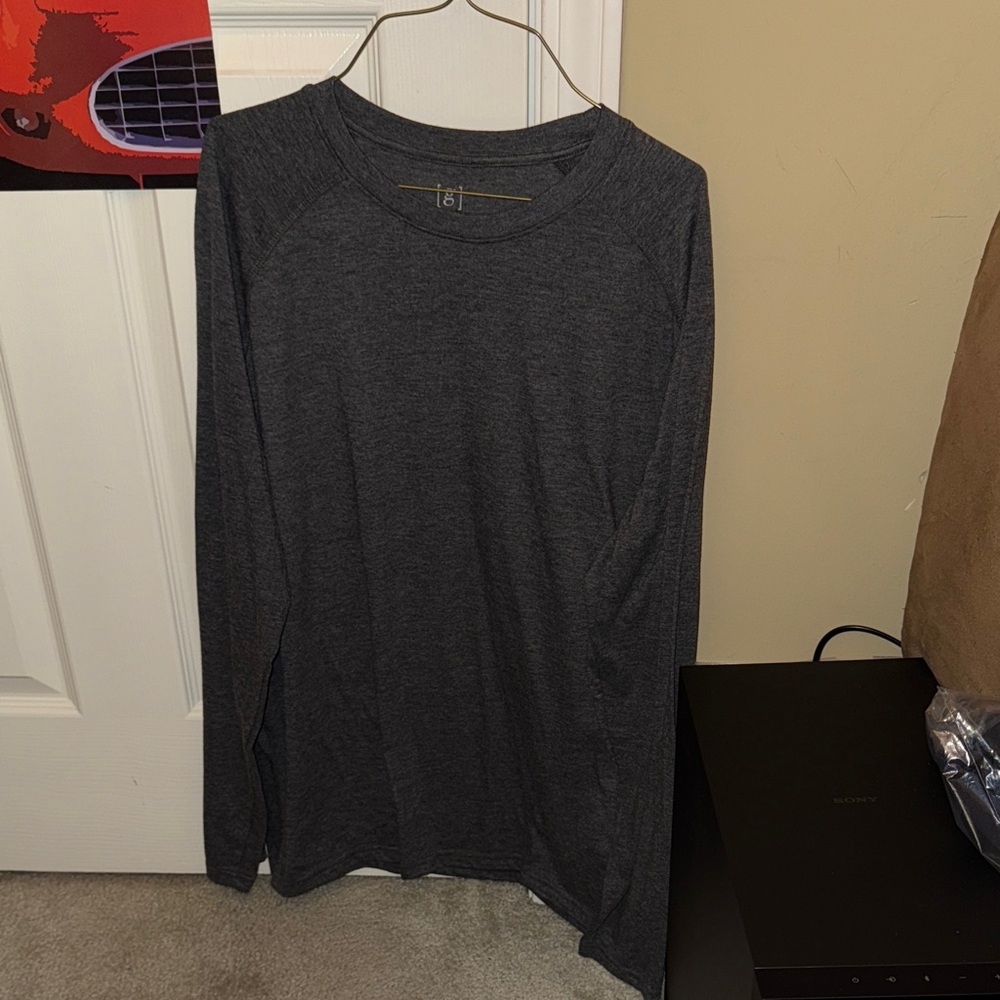 George Charcoal Long Sleeve Tee